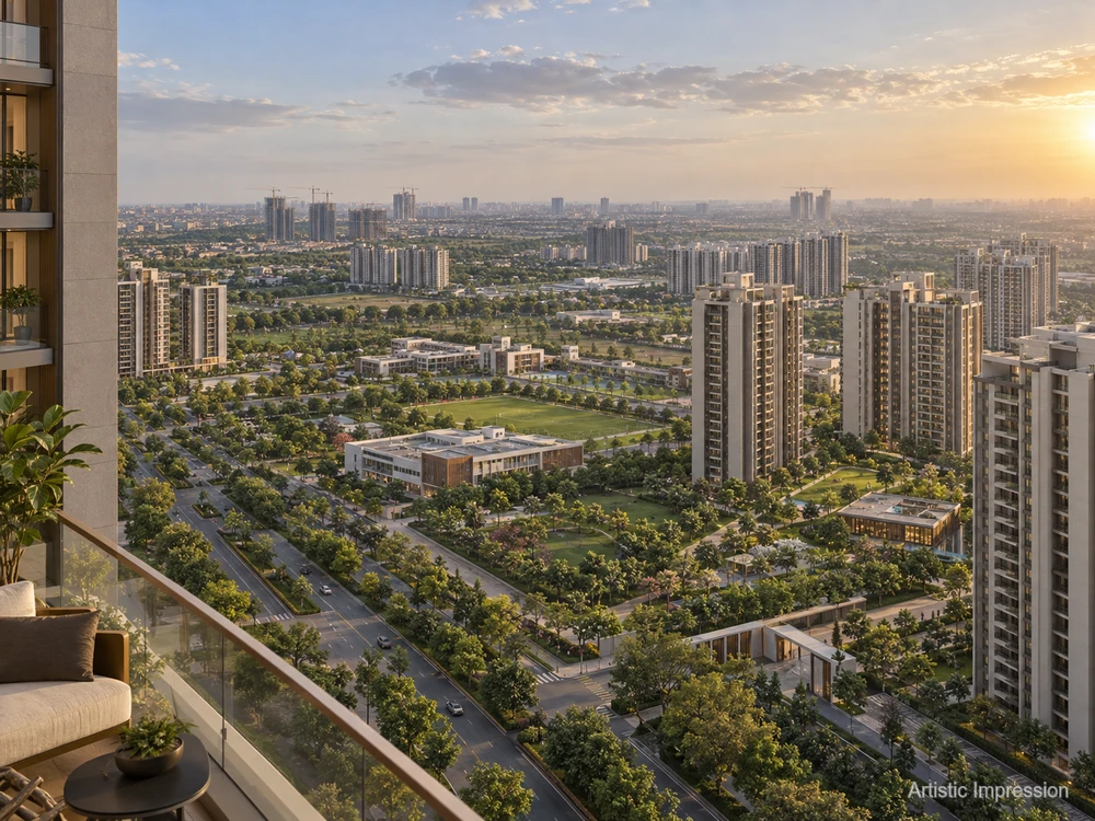 Evening view — L&T Sector 86 Gurugram