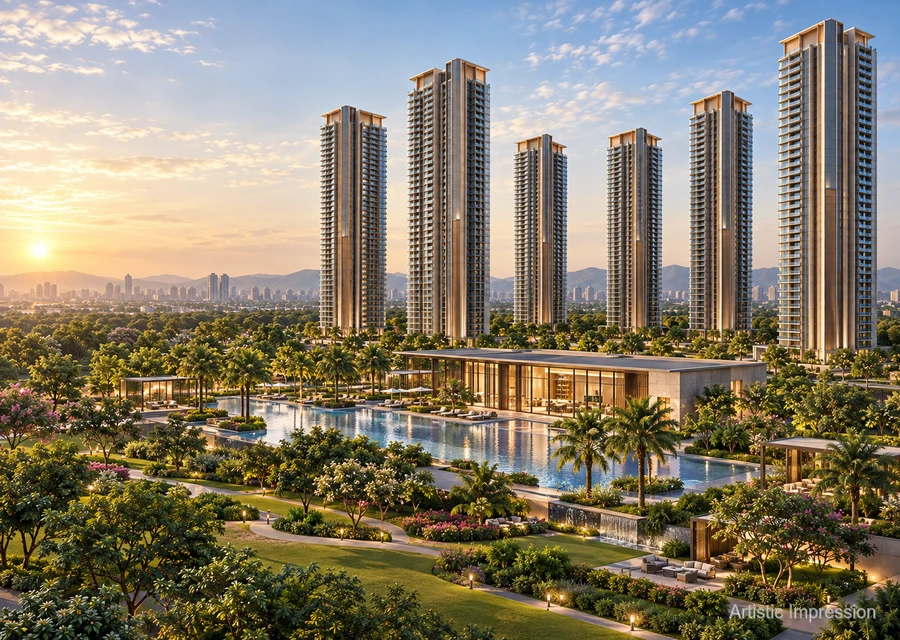 Living terrace — representative image, L&T Sector 86 Gurugram 3 BHK residence